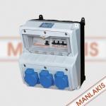 曼奈柯斯工业防水阶梯式插座箱MXCOB-124001